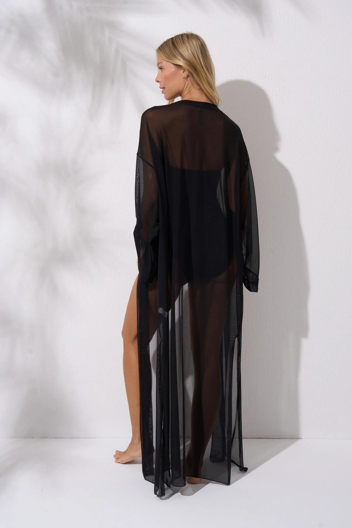 Bağlamalı Uzun Kaftan Tunik Turuncu 241812