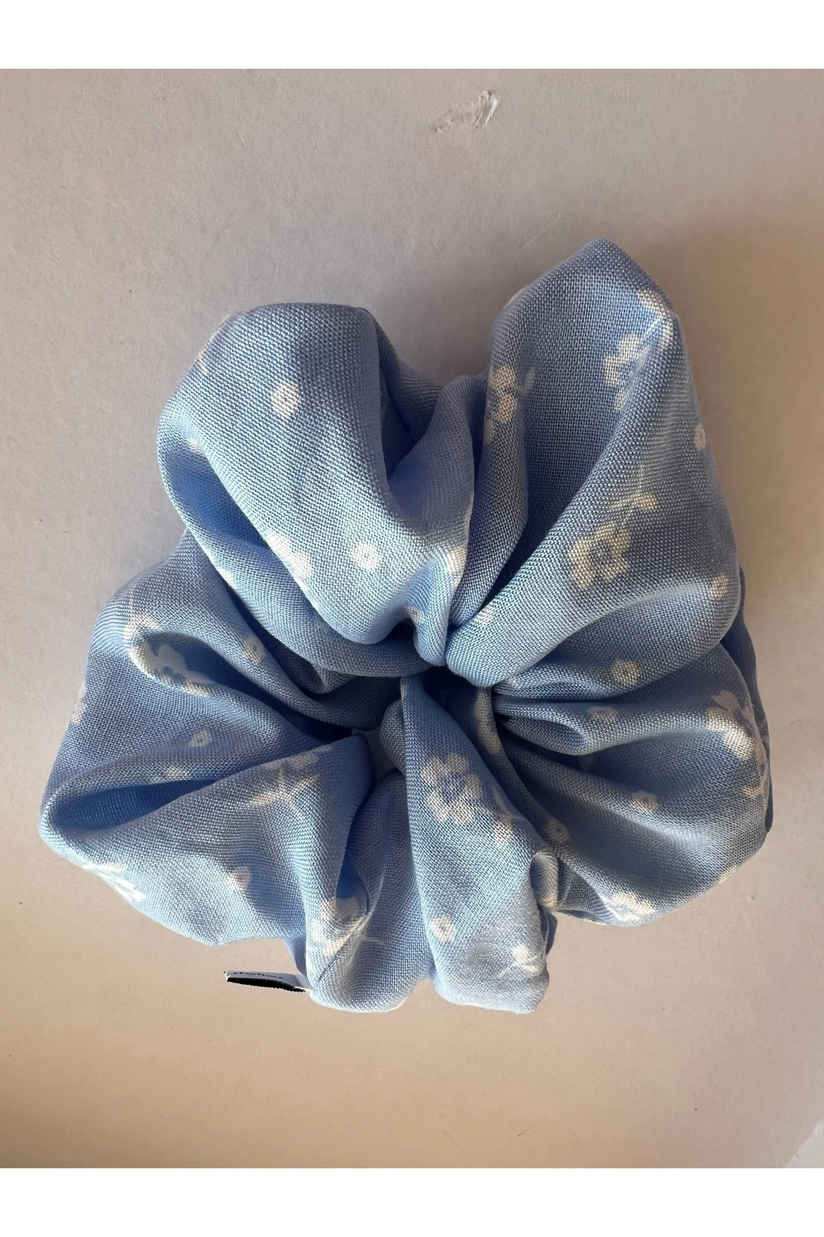 Bahar Çiçekleri Pamuk Scrunchie 2 li Lastik Toka Set