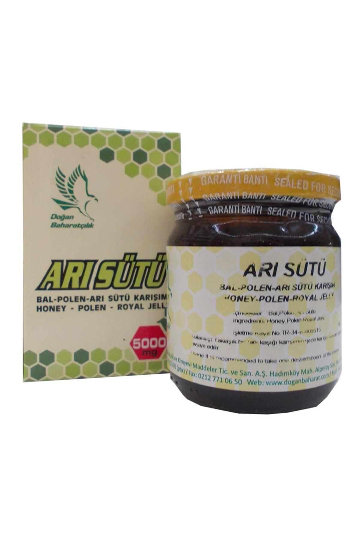 Doğan Baharat 5000 Mg Bal Polen Ari Sütü Karişimi 230 G Bebe Doz