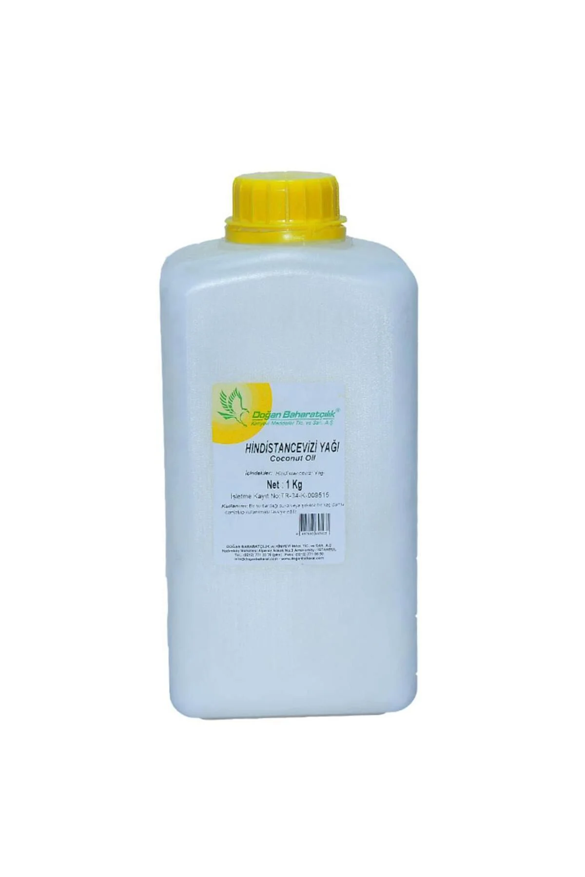Baharatçılık Hindistan Cevizi Yağı 1kg Saf Kiloluk Bidon