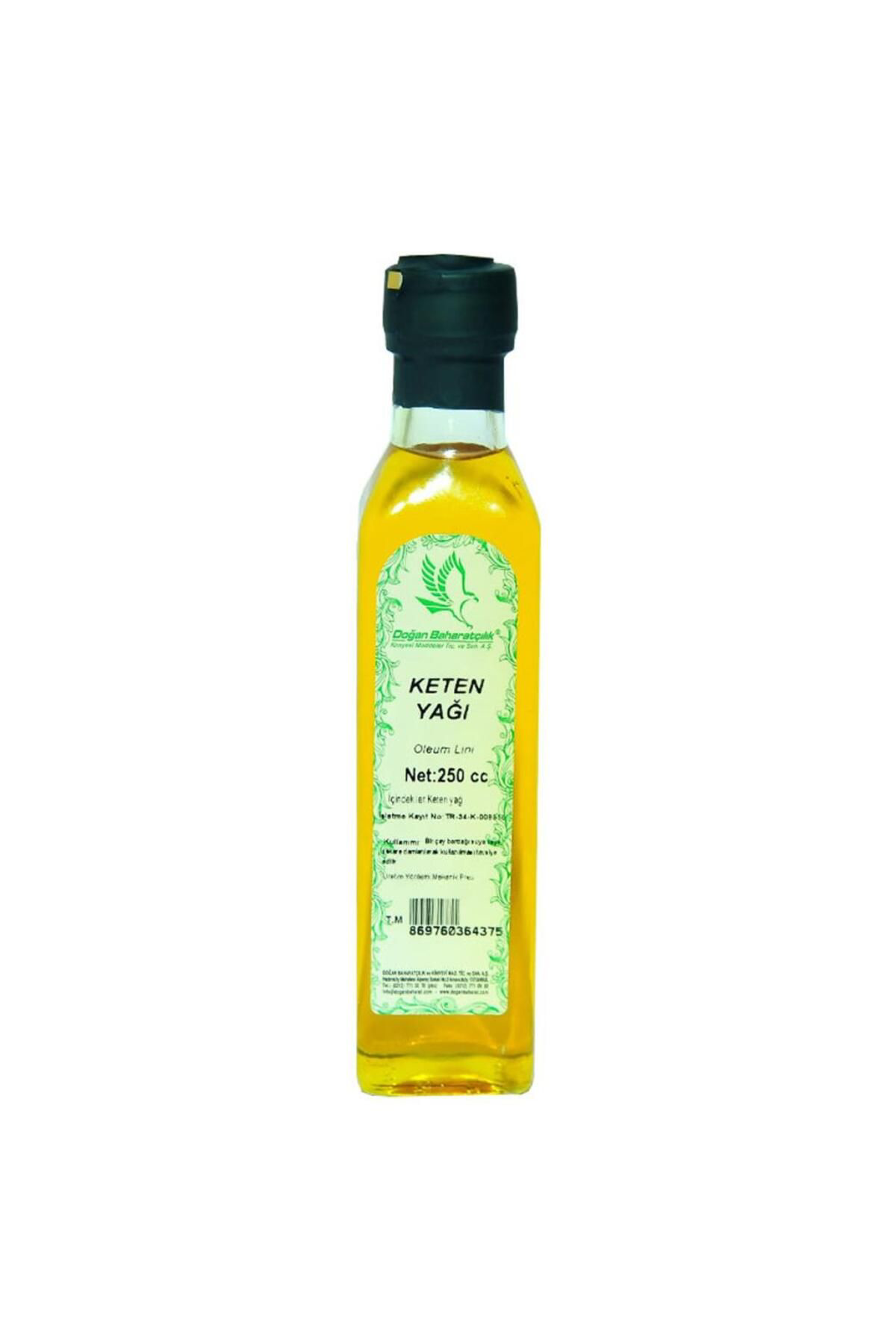 Doğan Baharatçilik Keten Yaği 250 Ml Doğal Saf Cam Şişe