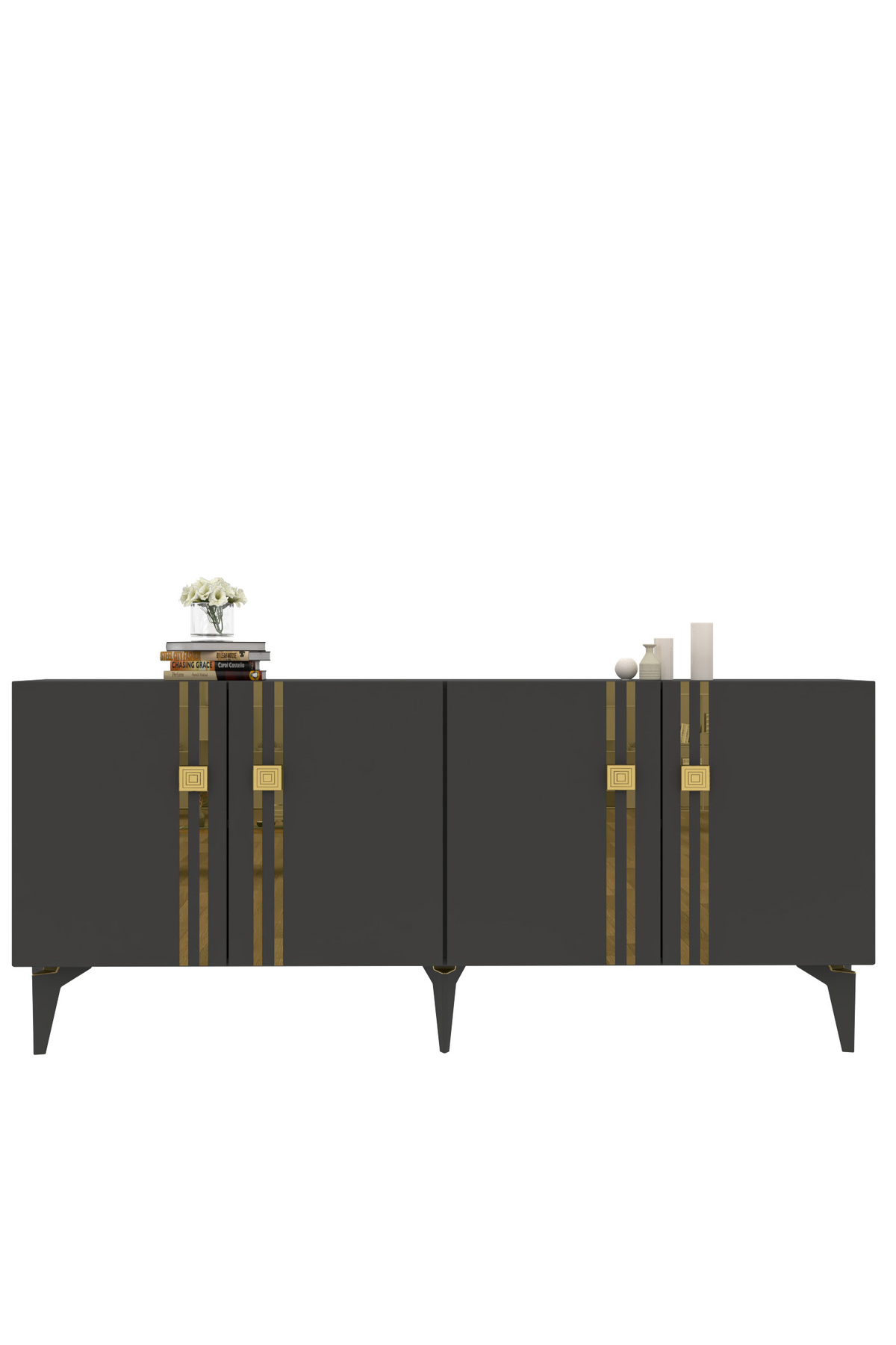 Cantek Dizayn Baharct (Kb150) Konsol Antrasit-Altin