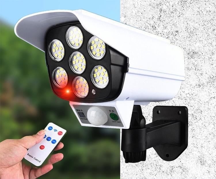 Bahçe Aydınlatma Su Geçirmez Kablosuz 77 LED 3 Mod Kamera Şeklind