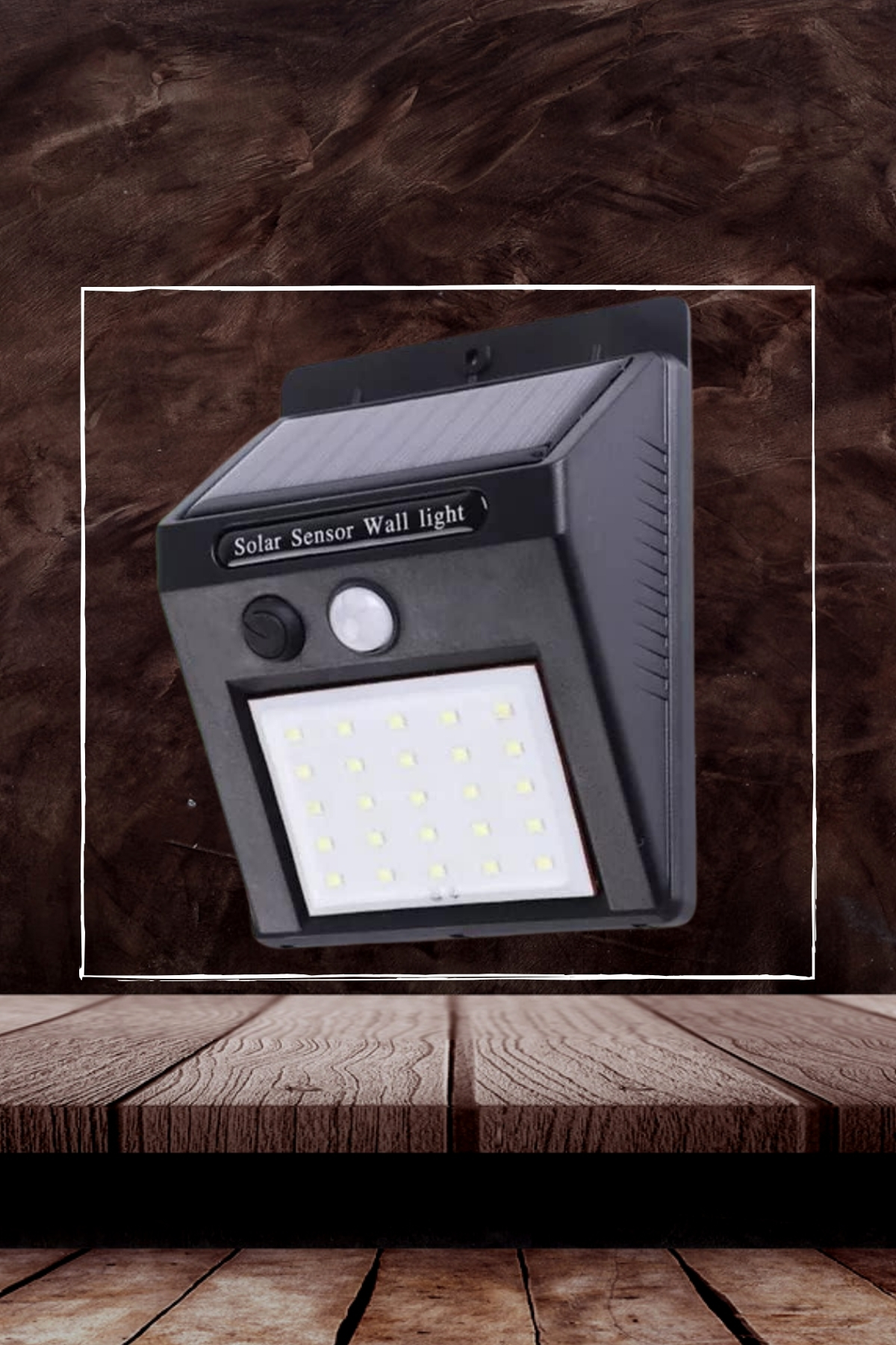 Bahçe Aydınlatma Sensörlü Güneş Enerjili Duvar Lambası 40 Led Işı