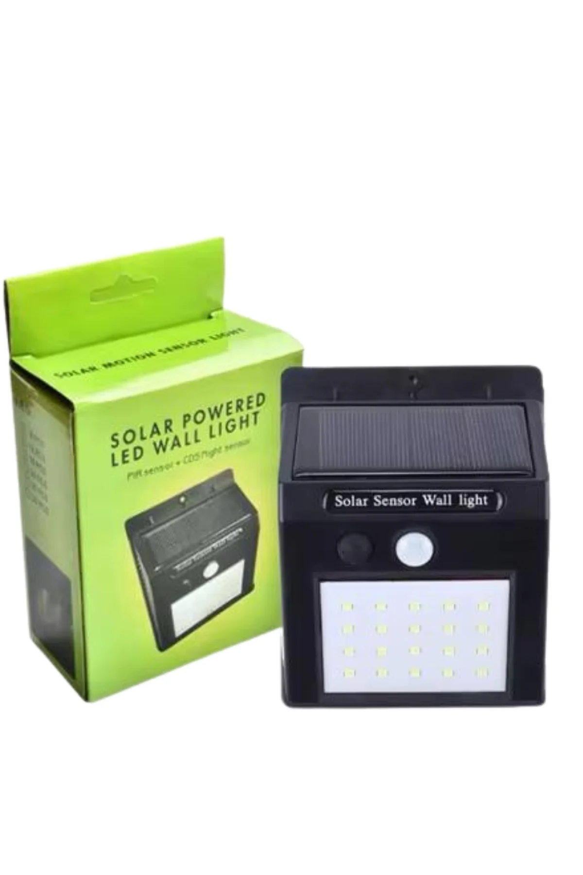 Bahçe Aydınlatma Sensörlü Güneş Enerjili Duvar Lambası 40 Led Işı