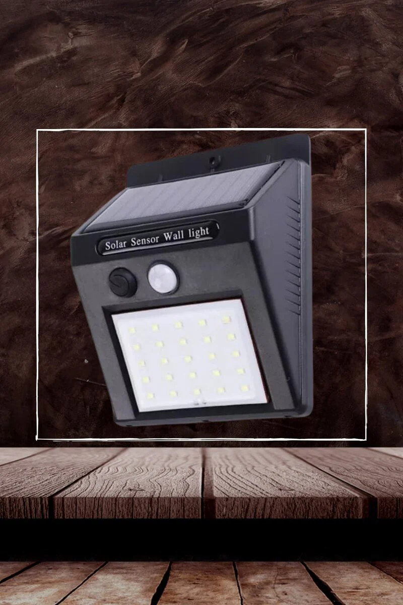 Bahçe Aydınlatma Sensörlü Güneş Enerjili Duvar Lambası 40 Led Işı