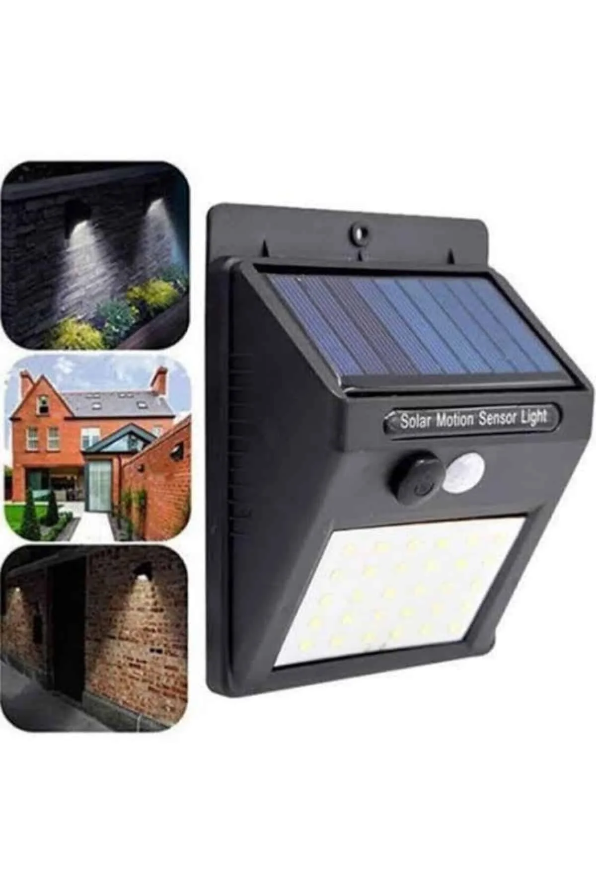 Bahçe Aydınlatması Güneş Enerjili Led Işık Lamba Sensörlü Dekoratif Yeni Nesil