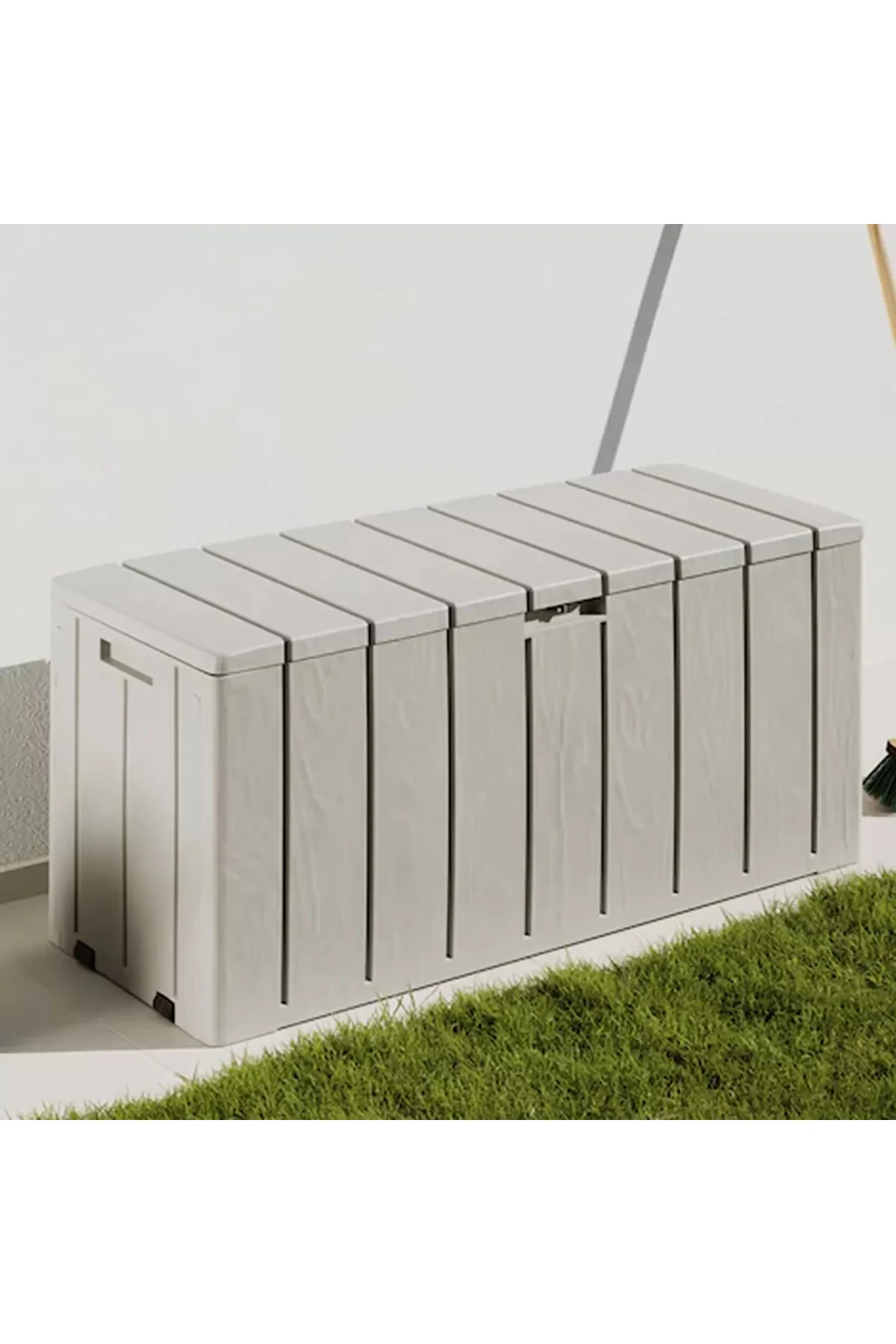 Bahçe Depolama Sandığı 270 L Kilit Yuvalı Plastik 117,5x45x56 cm