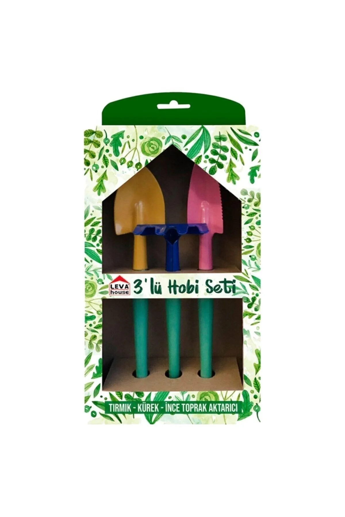 Bahçe Hobi Seti Bahçıvan Hobi Set 3'lü ( Tırmık, Kürek, Ince Topr