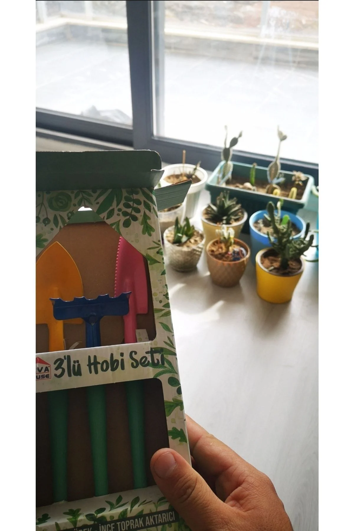 Bahçe Hobi Seti Bahçıvan Hobi Set 3'lü ( Tırmık, Kürek, Ince Topr