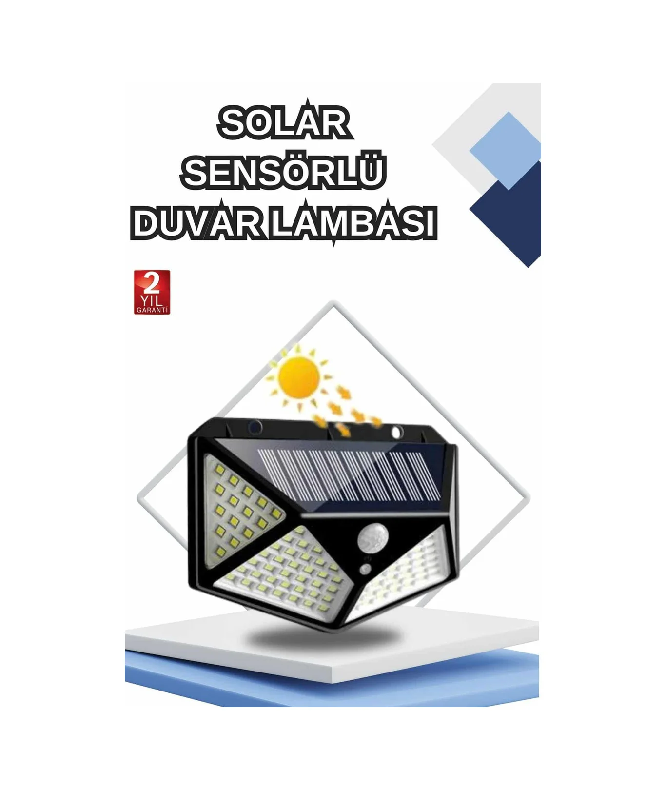 Bahçe Lambası Bahçe Aydınlatma Sensörlü Suya Dayanıklı 100 Led - Lisinya