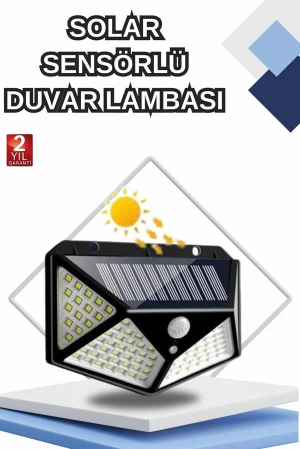Bahçe Lambası Bahçe Aydınlatma Sensörlü Suya Dayanıklı 100 Led - Lisinya