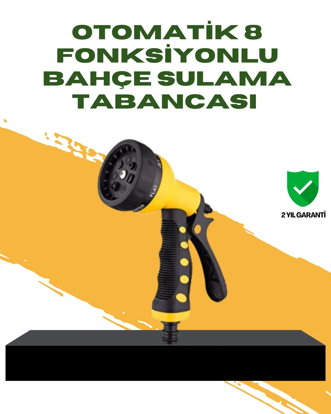 Bahçe Sulama Tabancası Hortum Ucu 8 Fonksiyonlu Ayarlanabilir Fiyatı, Yorumları ve Özellikleri