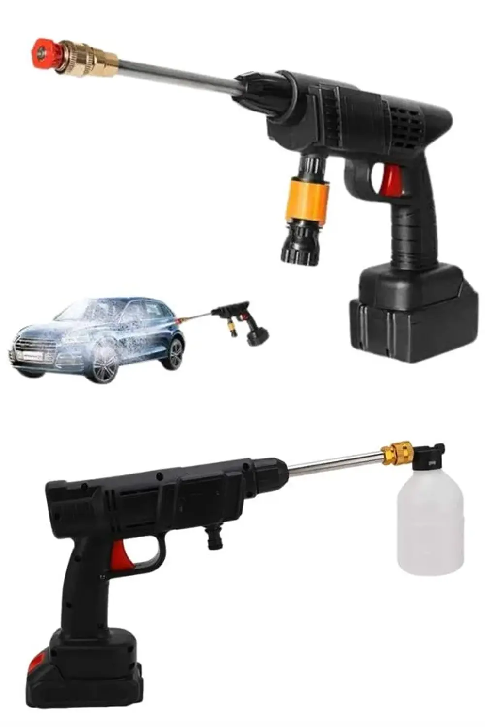 Bahçe Sulama Tabancası Makinesi Yüksek Basınçlı Akülü Yıkama Maki