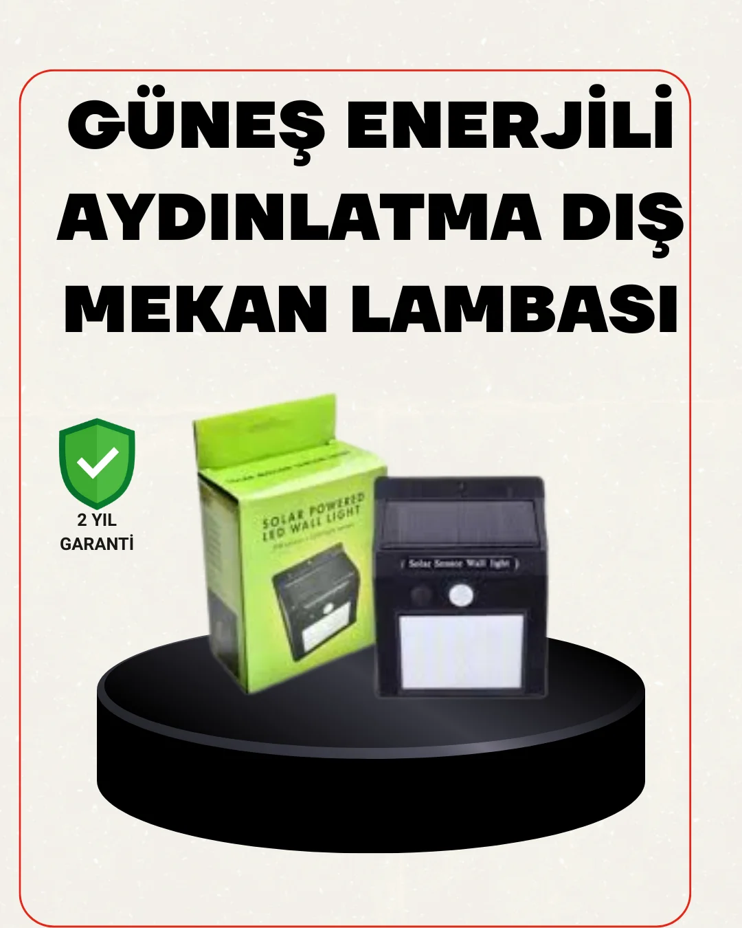 Bahçe ve Veranda İçin Güneş Paneli ile Otomatik Şarj Olan LED Duv