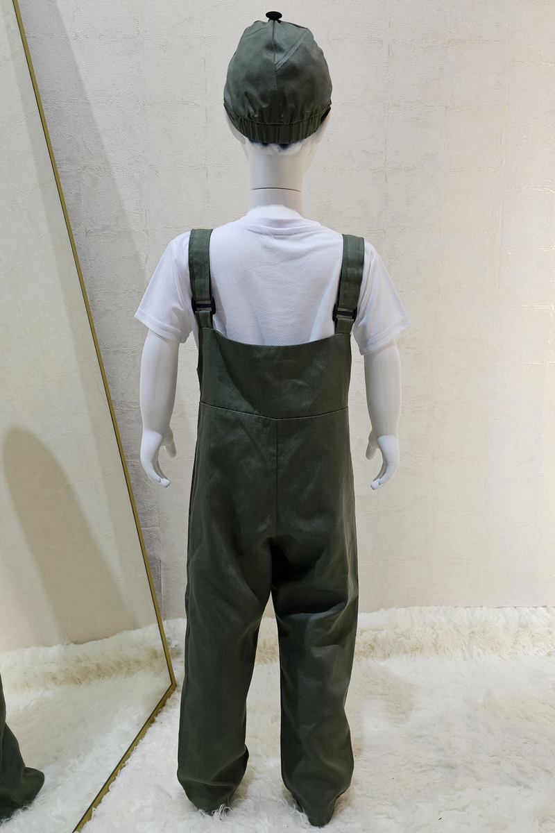 Bahçıvan Tulum ve Şapka Set Haki