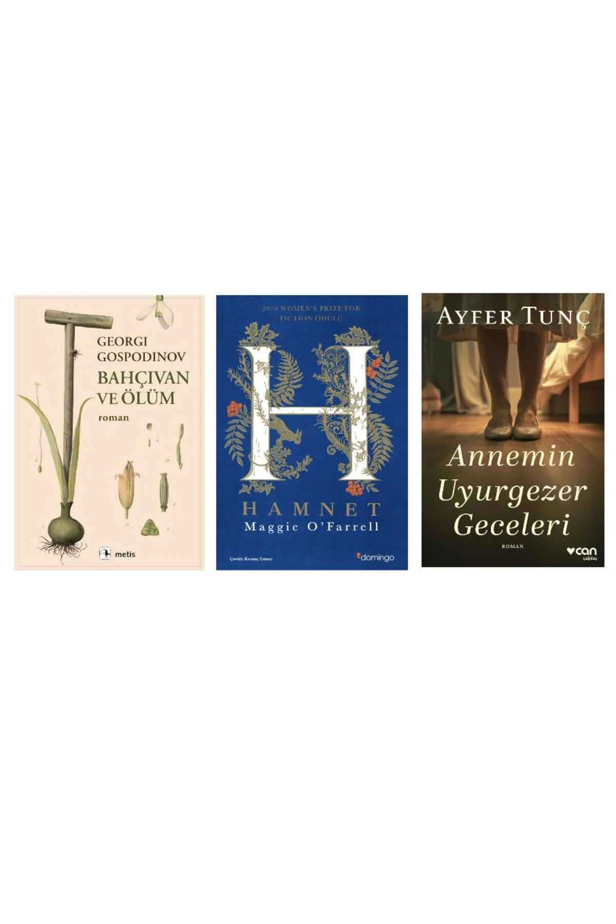 bahcivan ve olum+hamnet+annemin uyurgezergeceleri=(3kitap)