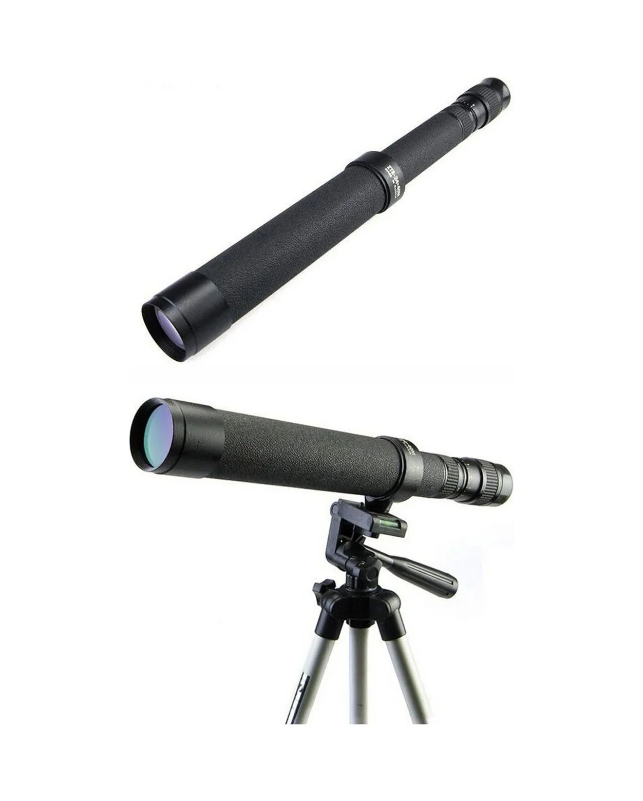 Baigish Zt8-24x40 Rus Model Zoomlu Deri Çantalı Tripot Bağlanan Tekli Dürbün Çok Renkli