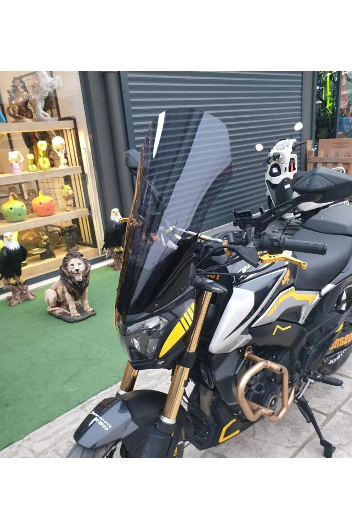 Bajaj Dominar 250 Ön Cam 2017-2026 Model 58cm Füme Renkli 4mm