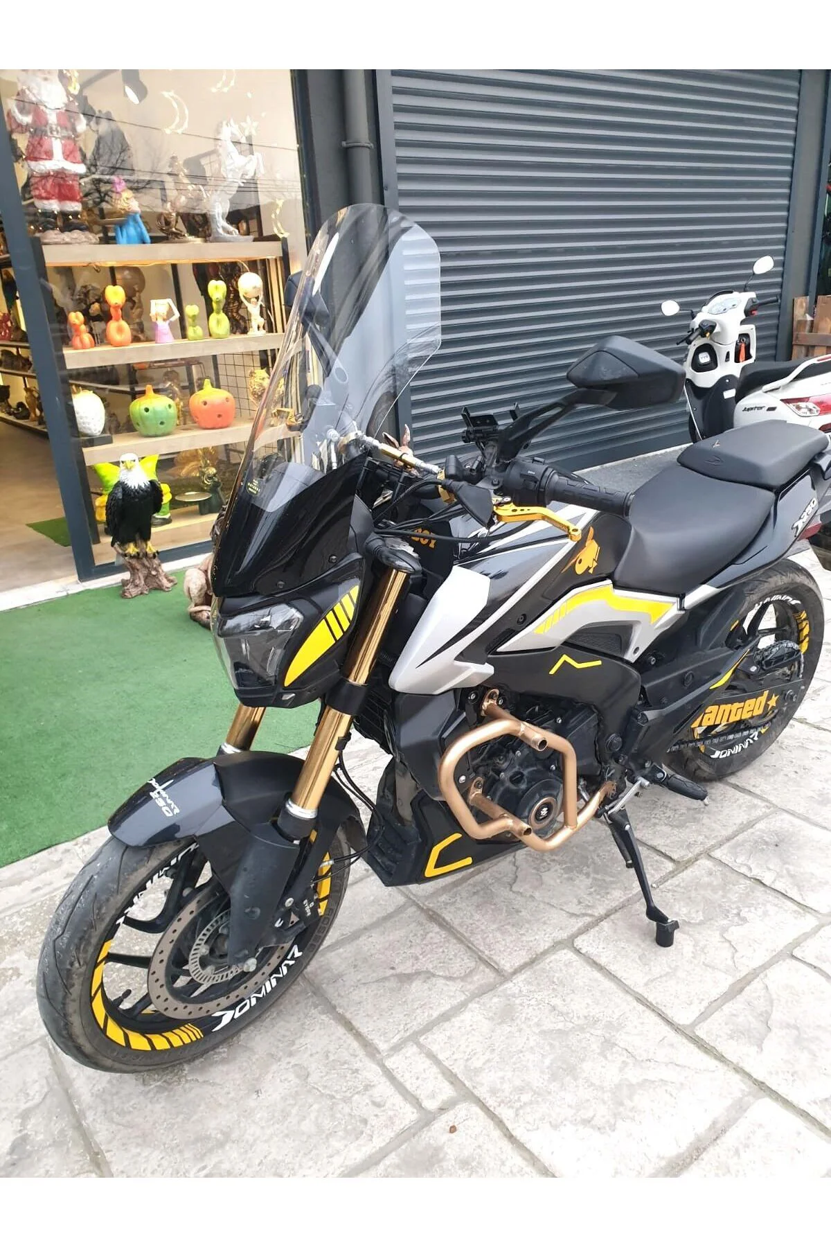 Bajaj Dominar 250 Ön Cam 2017-2026 Model 58cm Şeffaf Renkli 4mm