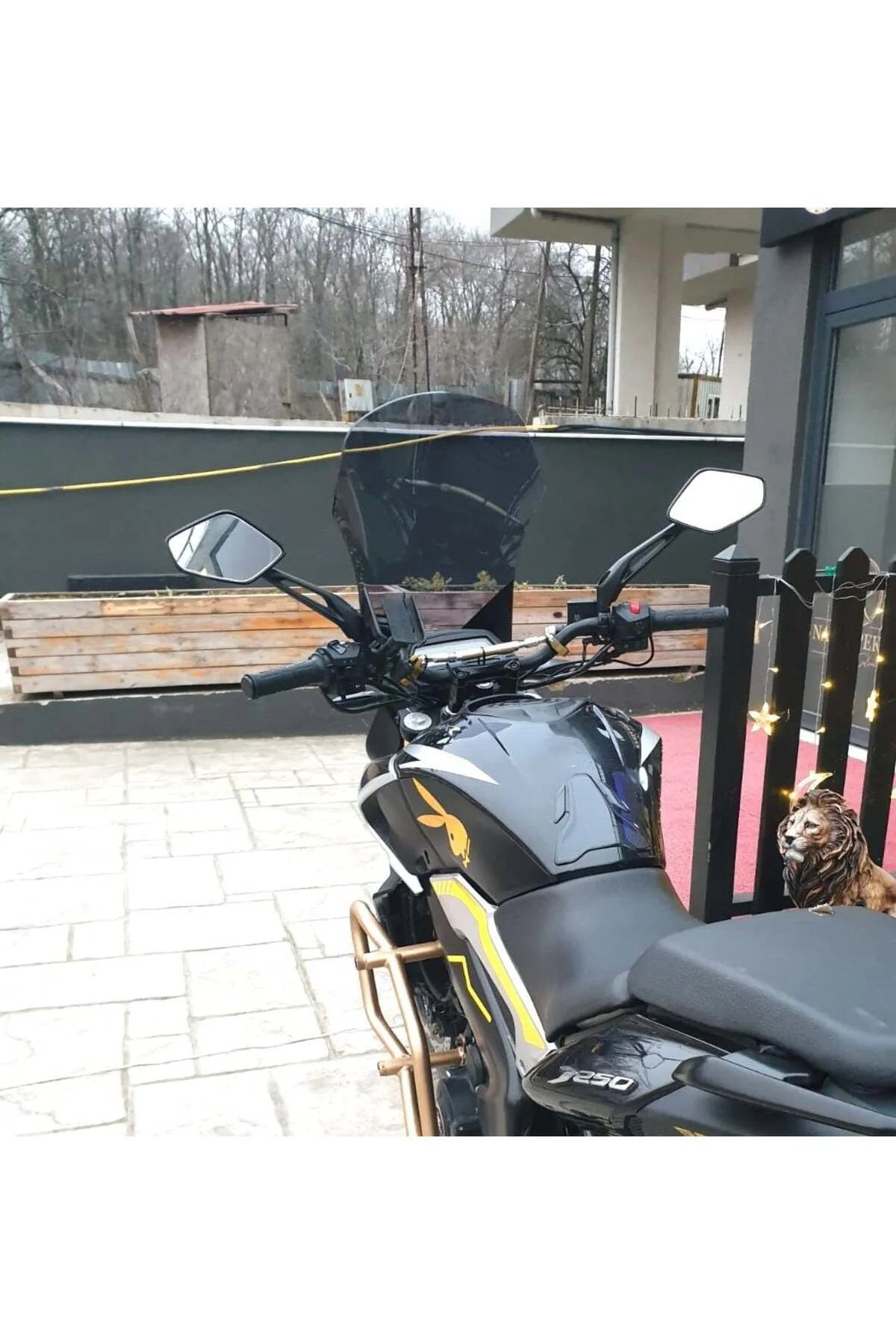 Bajaj Dominar 250 Ön Cam 2017-2026 Model 58cm Füme Renkli 4mm