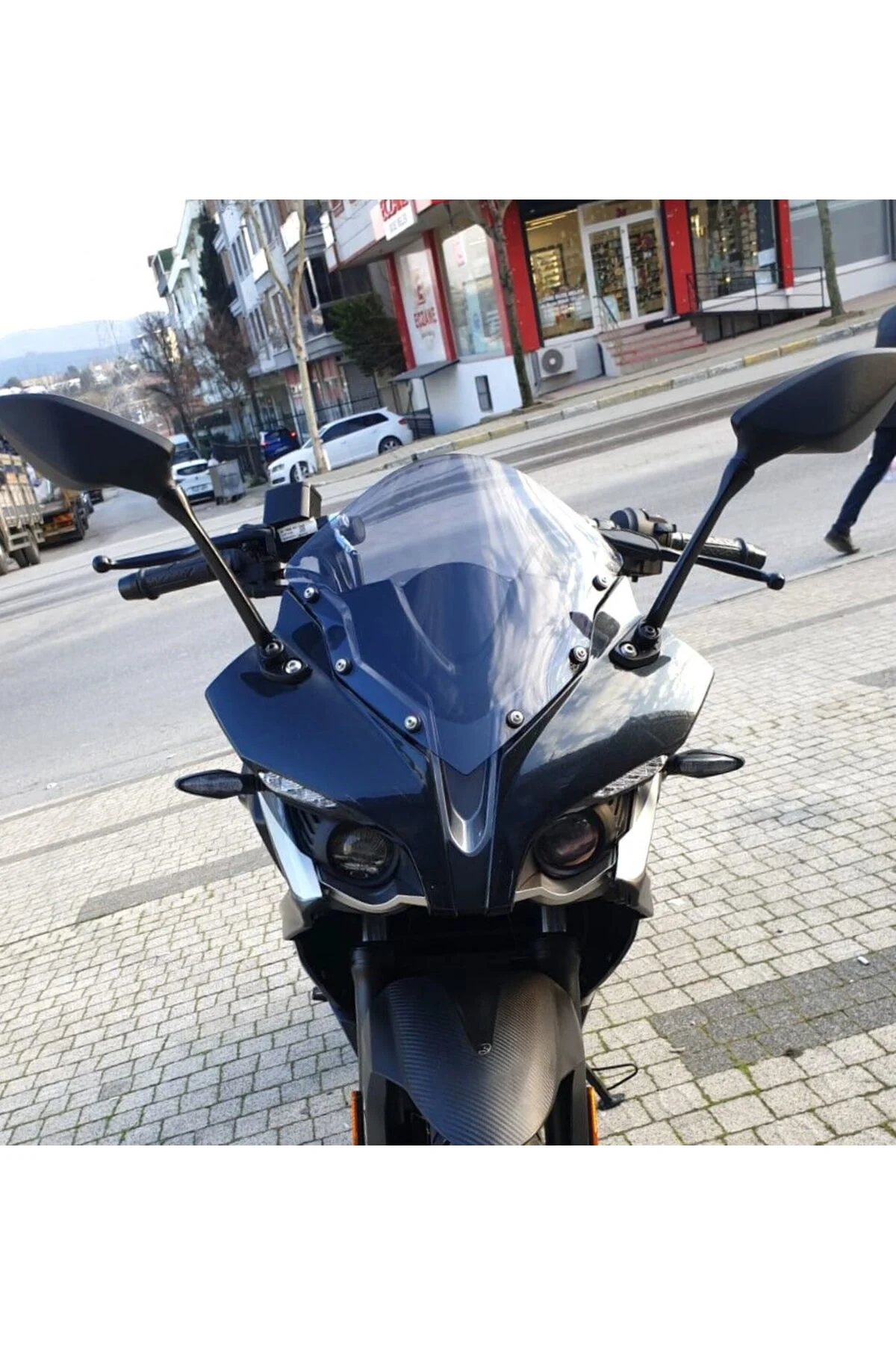 Bajaj Pulsar RS 200 Ön Cam 2015-2026 Model 33cm Füme Renkli 4mm S