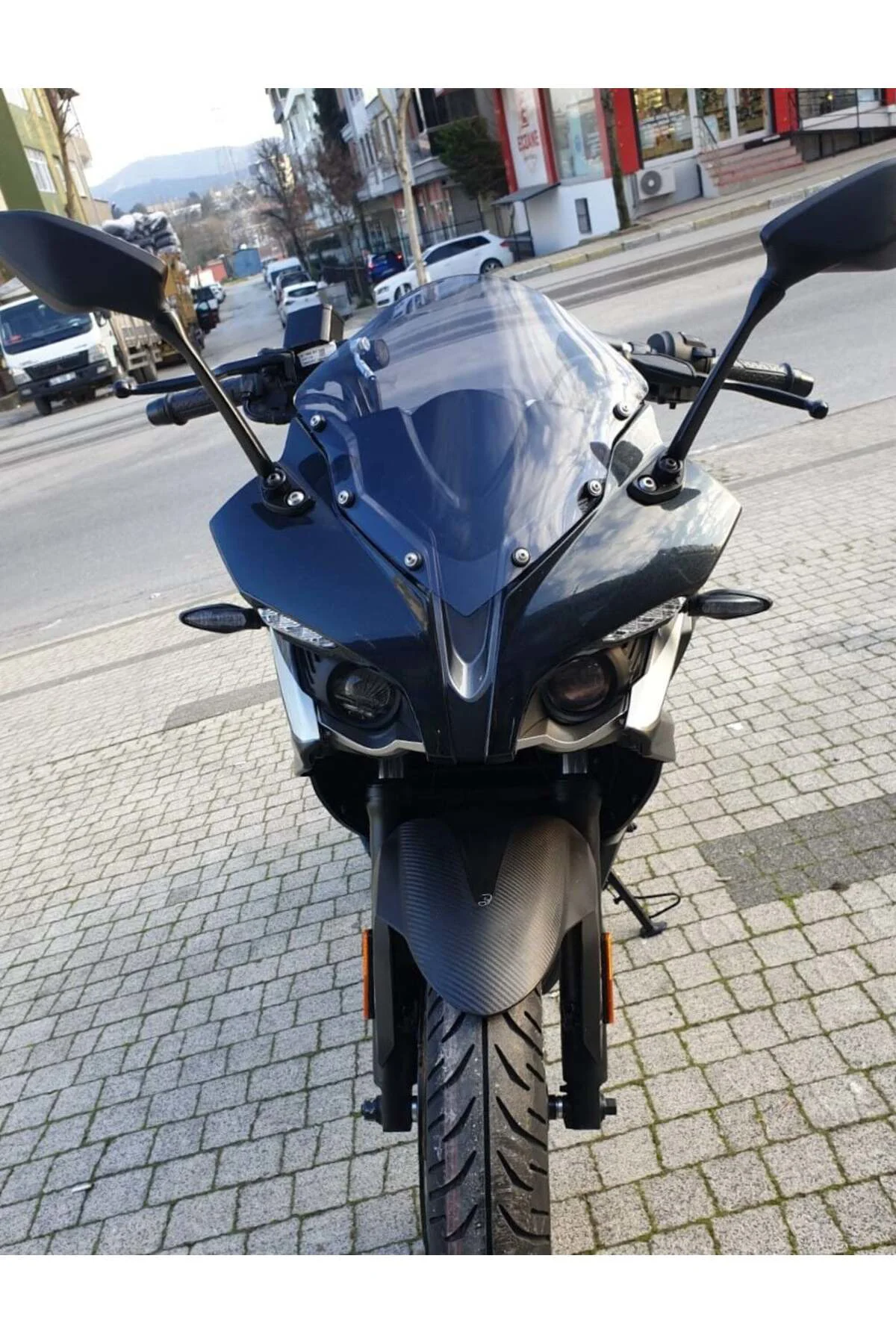 Bajaj Pulsar RS 200 Ön Cam 2015-2026 Model 33cm Füme Renkli 4mm S