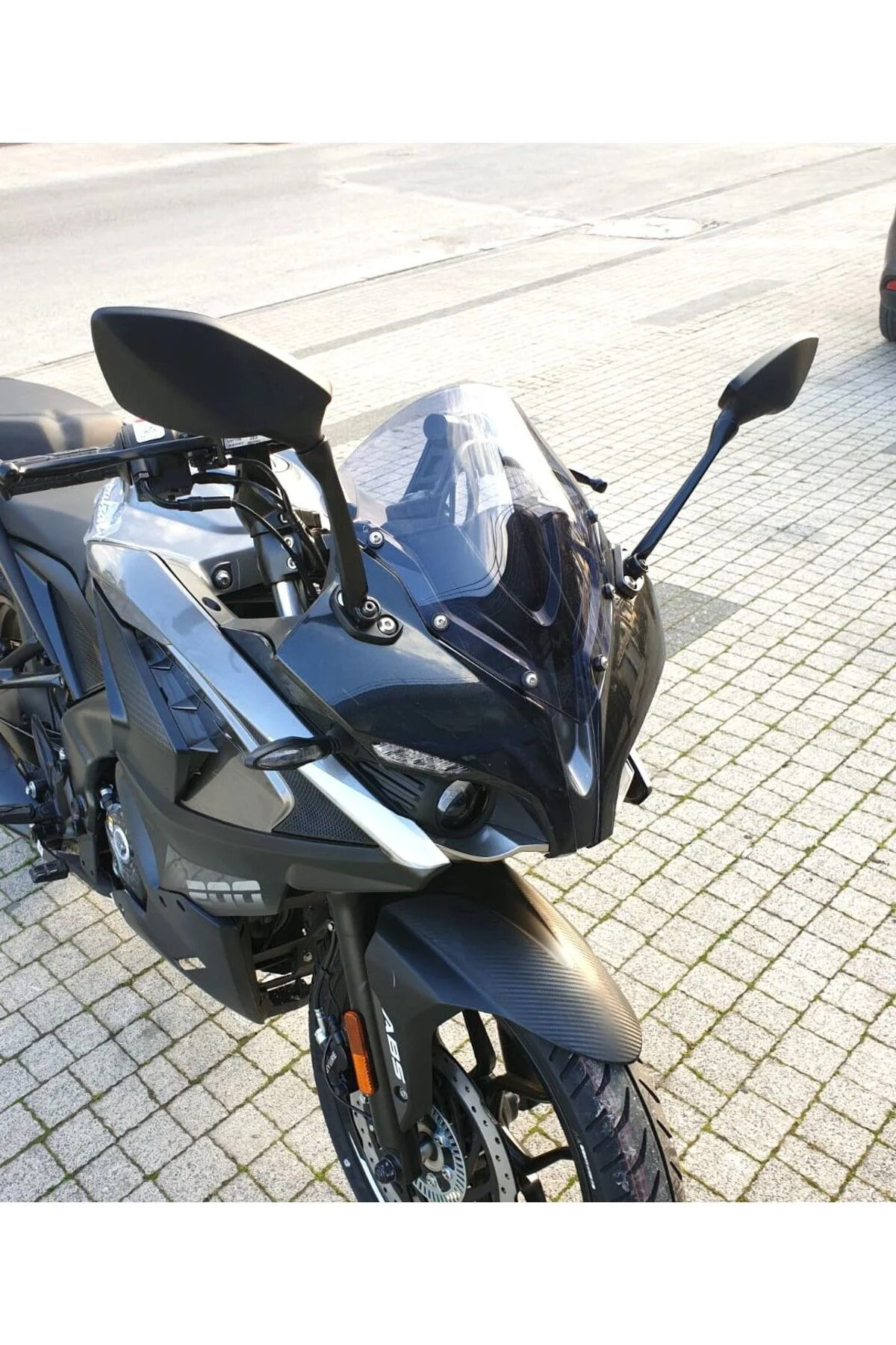 Bajaj Pulsar RS 200 Ön Cam 2015-2026 Model 33cm Füme Renkli 4mm S
