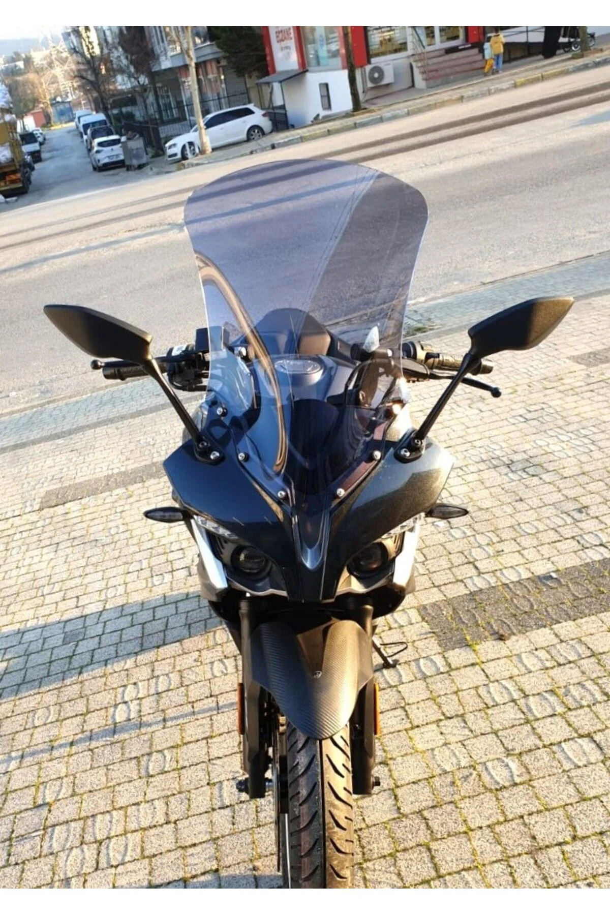 Bajaj Pulsar RS 200 Ön Cam 2015-2026 Model 56cm Füme Renkli 4mm U