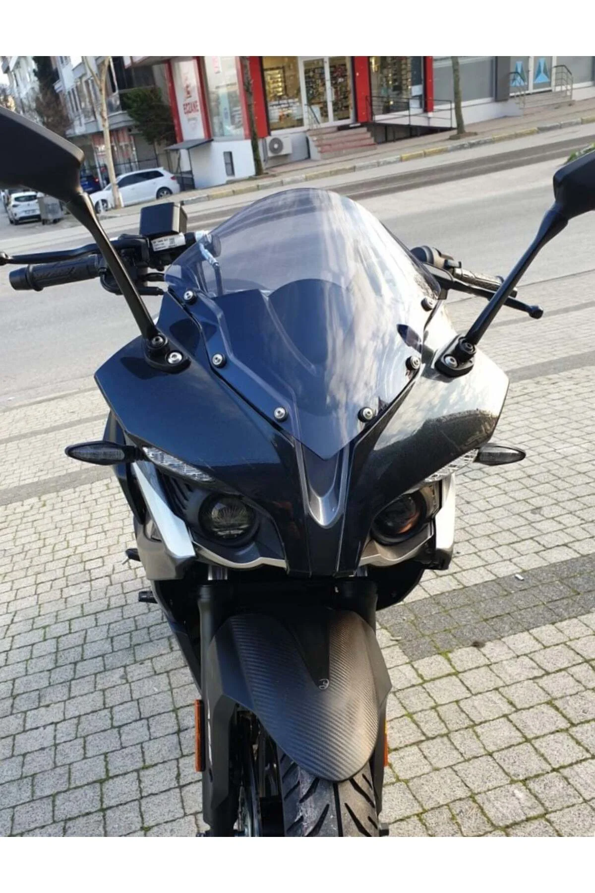Bajaj Pulsar RS 200 Ön Cam 2015-2026 Model 33cm Füme Renkli 4mm S