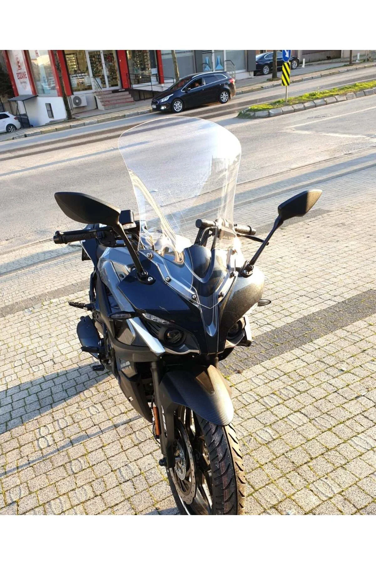 Bajaj Pulsar RS 200 Ön Cam 2015-2026 Model 56cm Şeffaf Renkli 4mm UZUN CAM