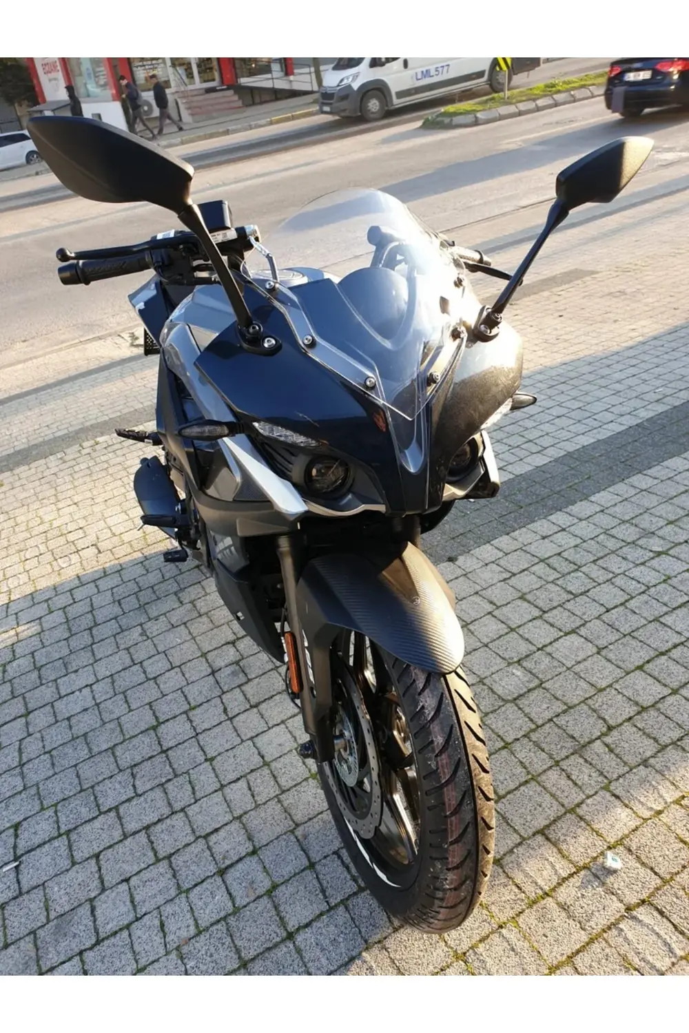 Bajaj Pulsar RS 200 Ön Cam 2015-2025 Model 33cm Şeffaf Renkli 4mm