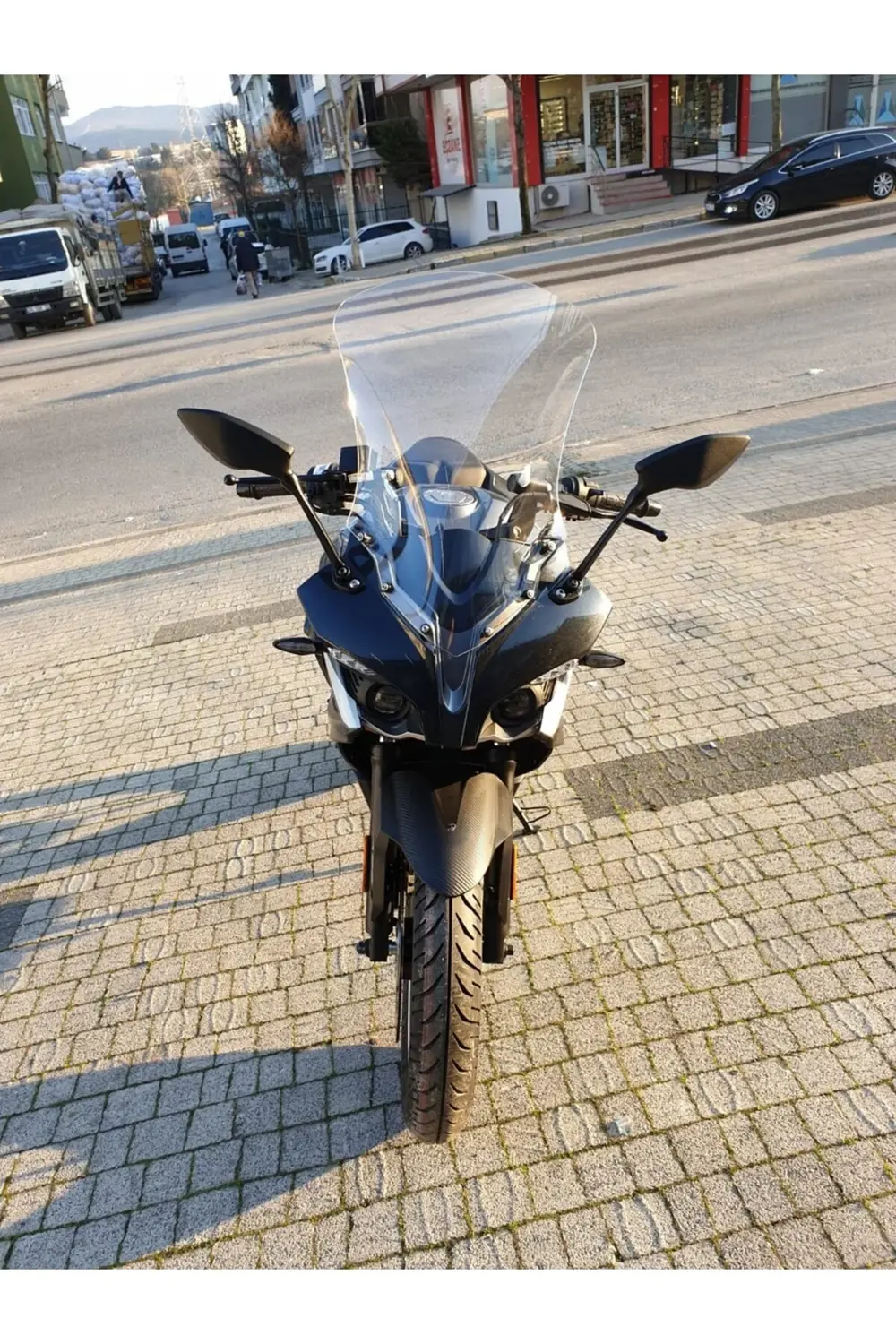 Bajaj Pulsar RS 200 Ön Cam 2015-2025 Model 56cm Şeffaf Renkli 4mm