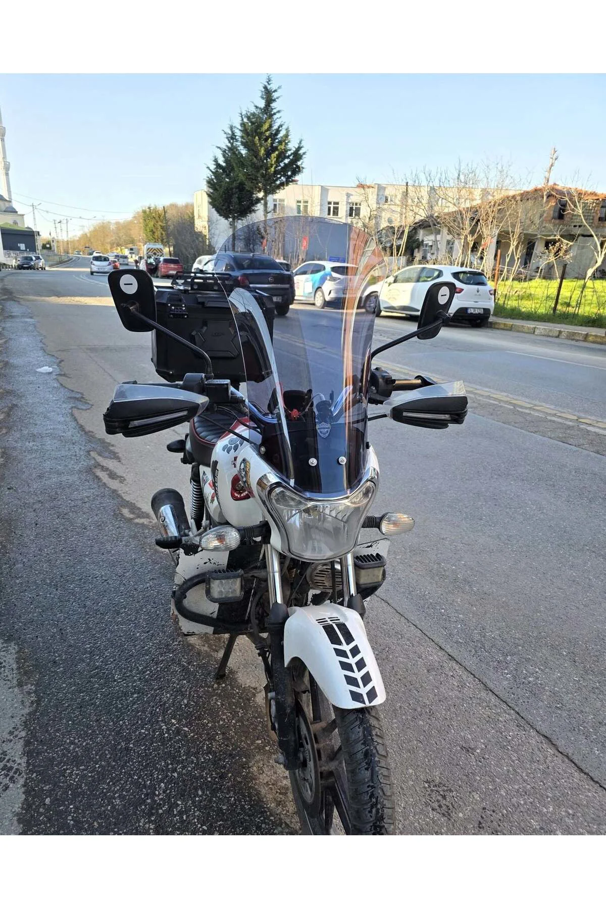 Bajaj V15 Ön Cam 2017-2018 Model 57cm Füme Renkli 4mm