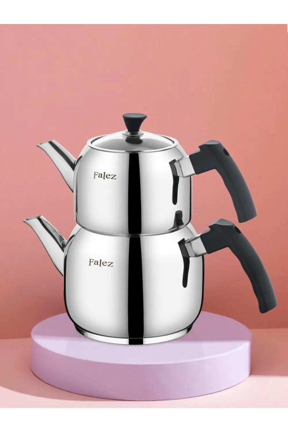 Bakalit Sap Mini Boy Çelik Çaydanlık Takımı falez