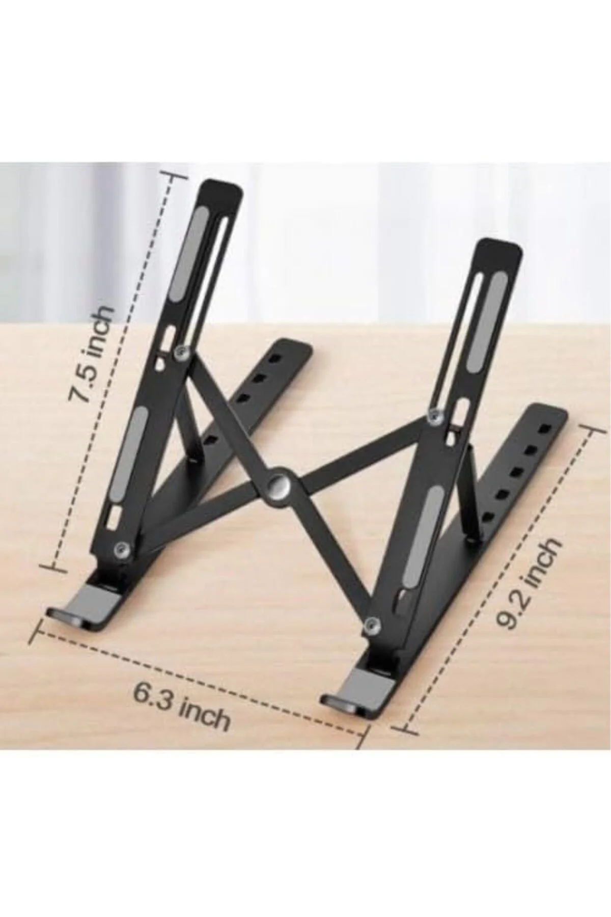BakGelAl 7 Kademeli Ayarlı Katlanabilir Laptop Tablet Standı Siya