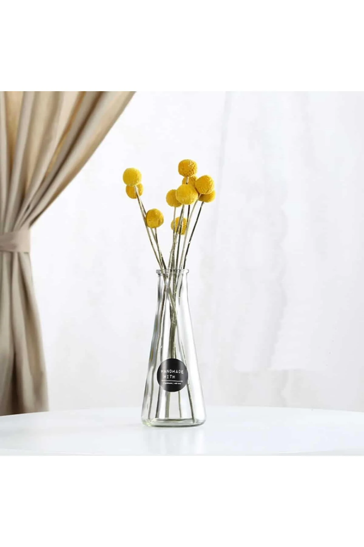 BakGelAl Şeffaf Simple Cam Vazo – Modern ve Minimalist Tasarımla 