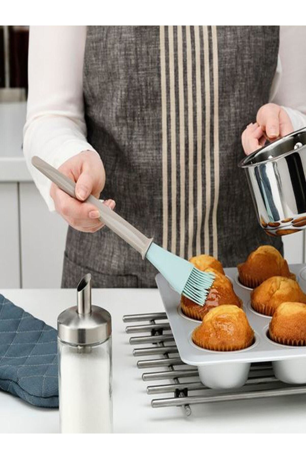 İkea Bakglad Yumurta Firçasi 26Cm Bej-Mavi Europestore
