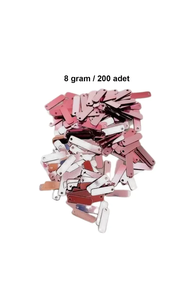 Bakır 15 x 5 mm Dantel Oya Yazma Halhal Abiye Lazer Kesim Pul 200