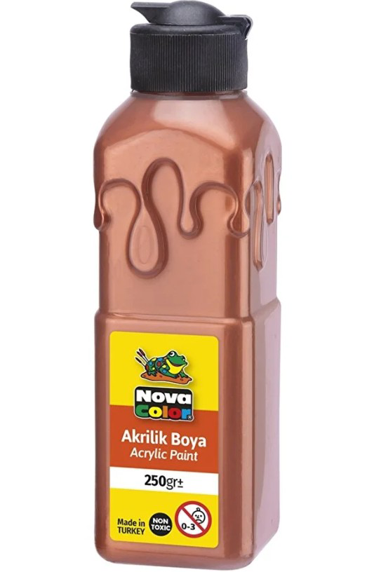 Bakır Akrilik Boya 250 gr 1 Adet Su Bazlı Akrilik Boyası Hobi San Bakır Akrilik Boya 250 gr 1 Adet Su Bazlı Akrilik Boyası Hobi San