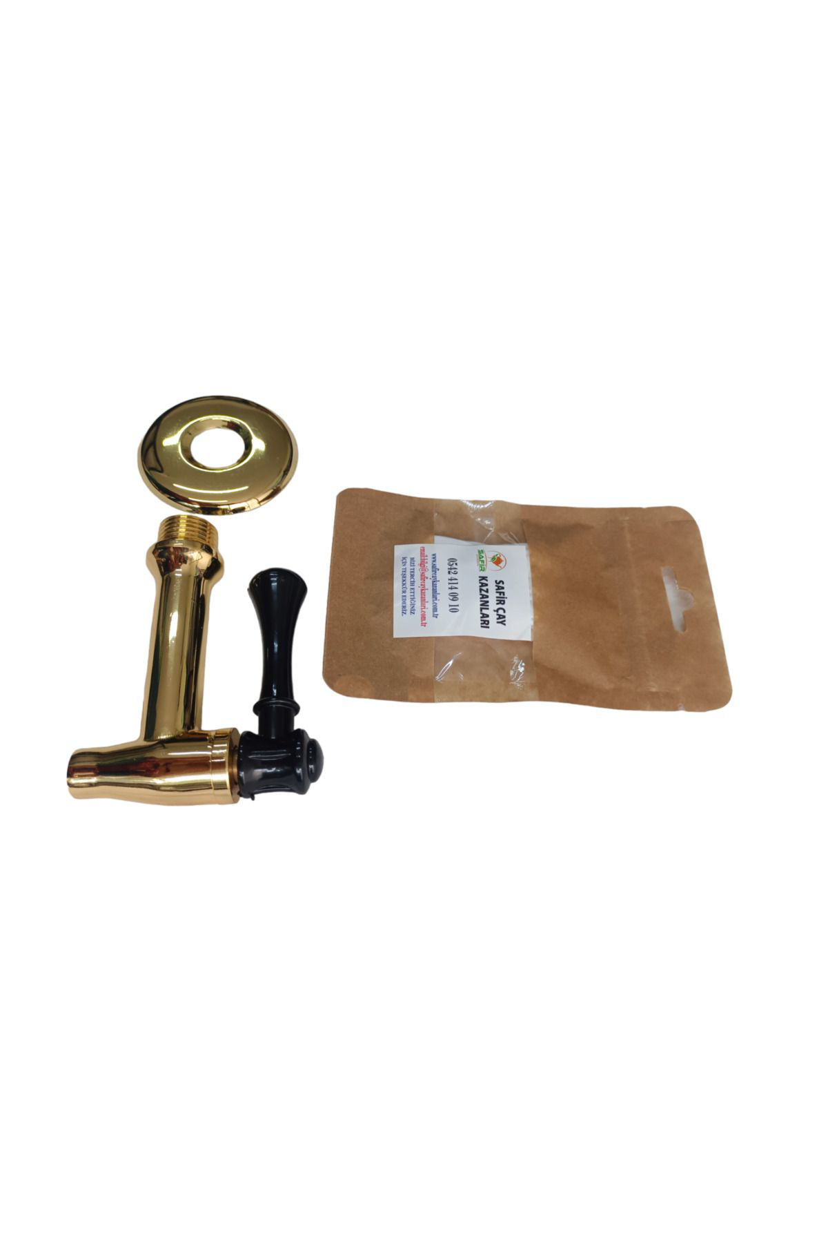 Bakır Çay Ocağı Için Musluk Bakır Kaplama Sarı Renk, 1 Paket 5 Ad