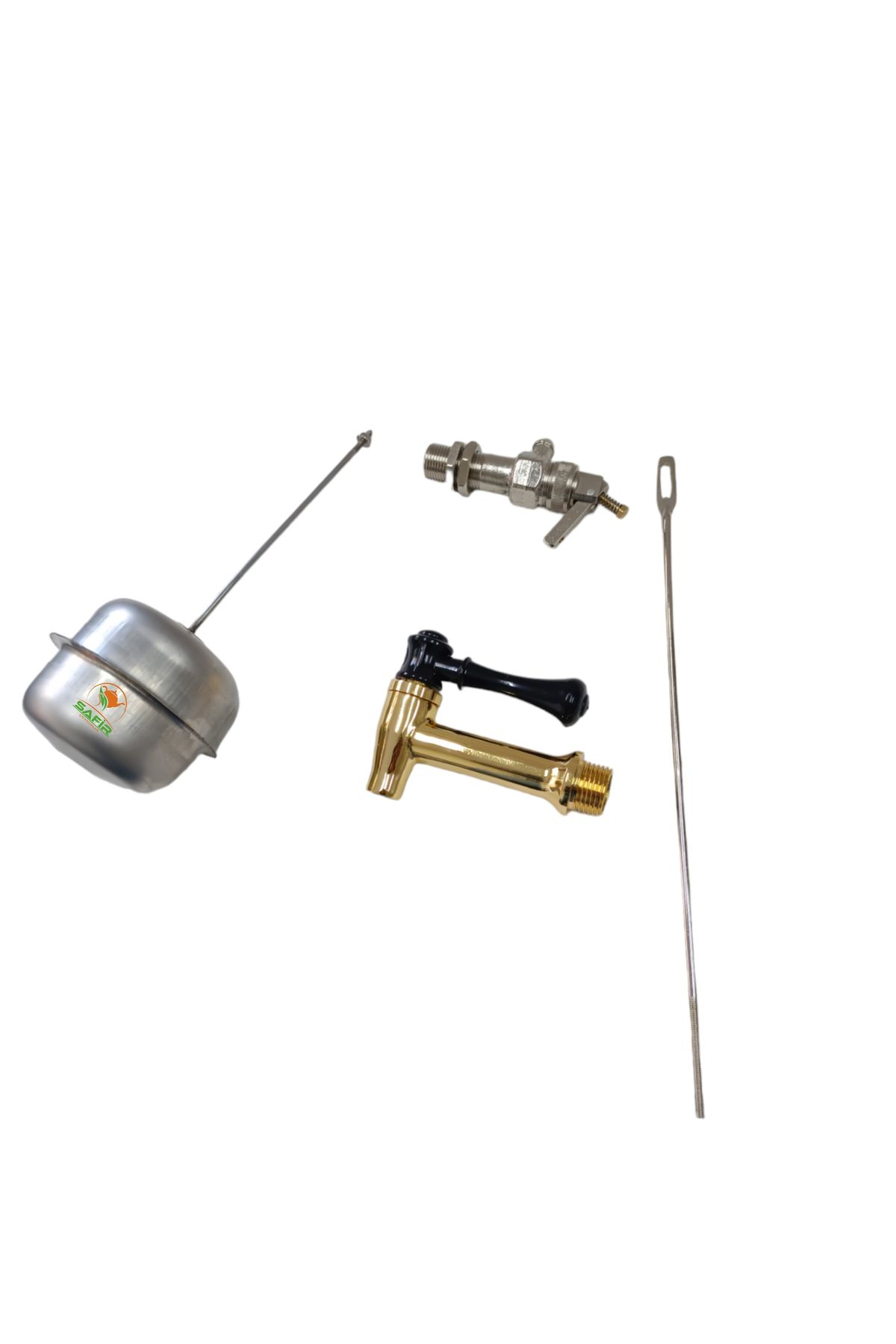 Bakır Kaplamalı Çay Ocağı Kazanı Musluğu + Flatör Sistemi ve Şama