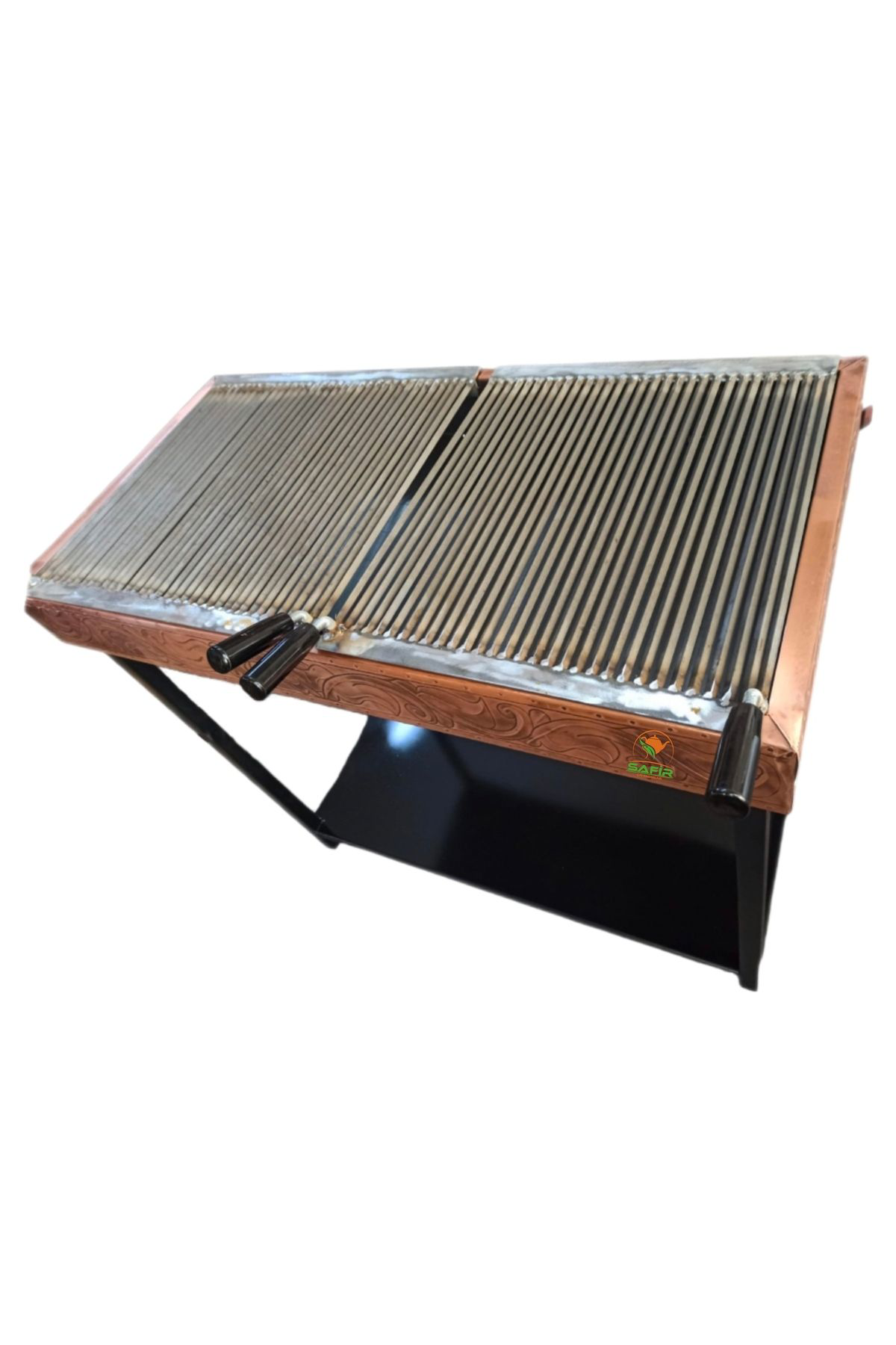 Safir Bakir Mangal Bakir Kebap Ocaği Bakir Barbekü Bakir İzgara Ayakli 