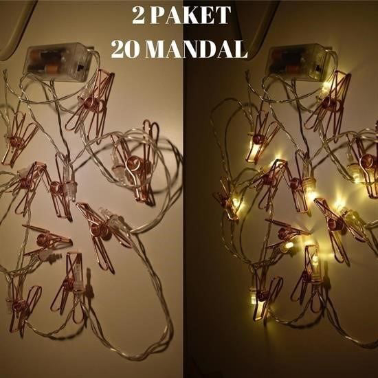 Bakır Renkli Led Işıklı Fotoğraf Asma Işık Süsleme Mandalları Bakır Renkli Led Işıklı Fotoğraf Asma Işık Süsleme Mandalları