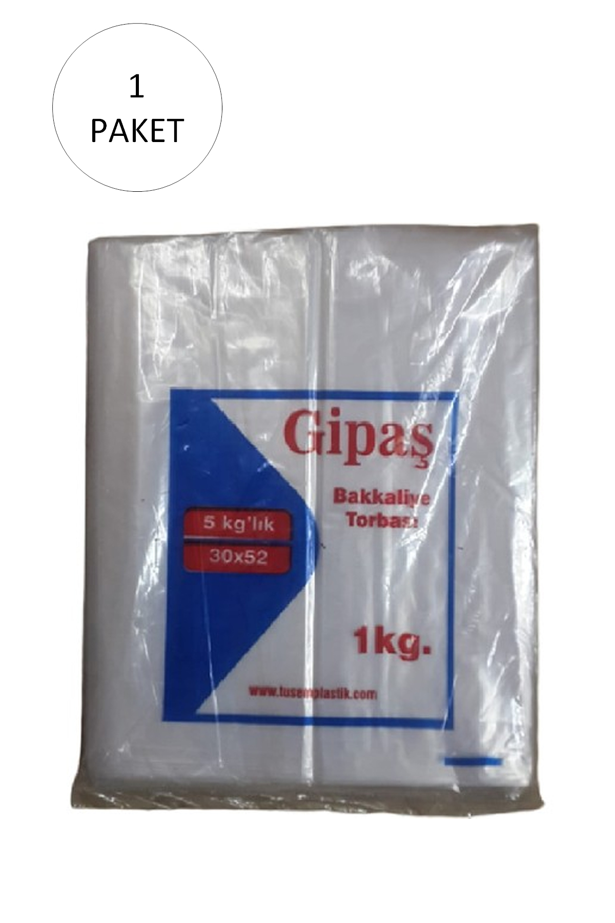 Just Cheap Store Bakkaliye Naylon Torba 5'Kg Lik 30X52 Cm 1 Paket (Takriben 110 Ad