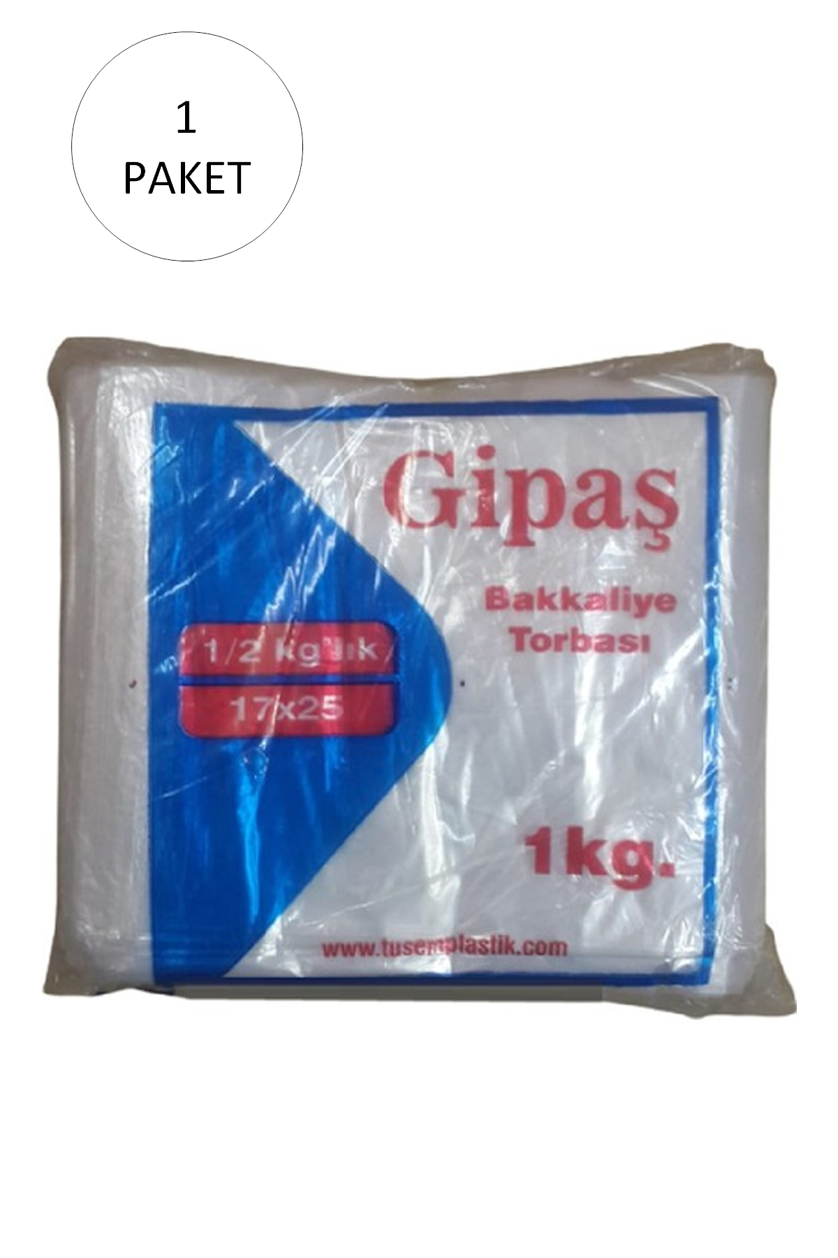Just Cheap Store Bakkaliye Naylon Torba 1/2 Yarimlik 17X25 Cm 1 Kg 1 Paket (Takrib