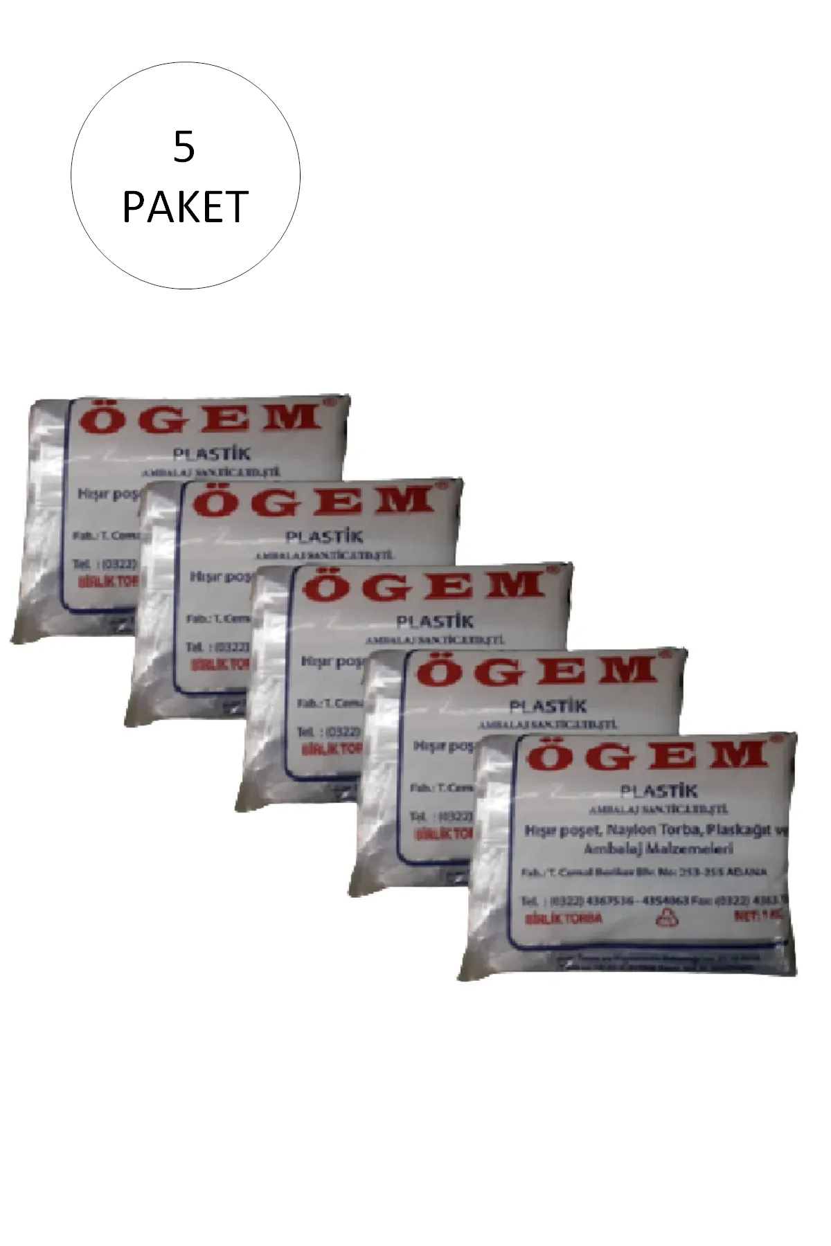 Just Cheap Store Bakkaliye Naylon Torba Birlik 20X30 Cm 1 Kg 5 Paket (Takriben 1,1