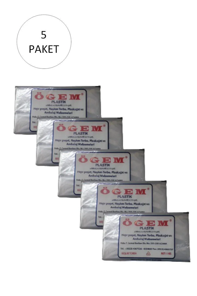 Bakkaliye Naylon Torba Beşlik 30x52 cm 1 Kg 5 Paket – Dayanıklı ve Geniş Hacimli Poşet Fiyatı, Yorumları ve Özellikleri