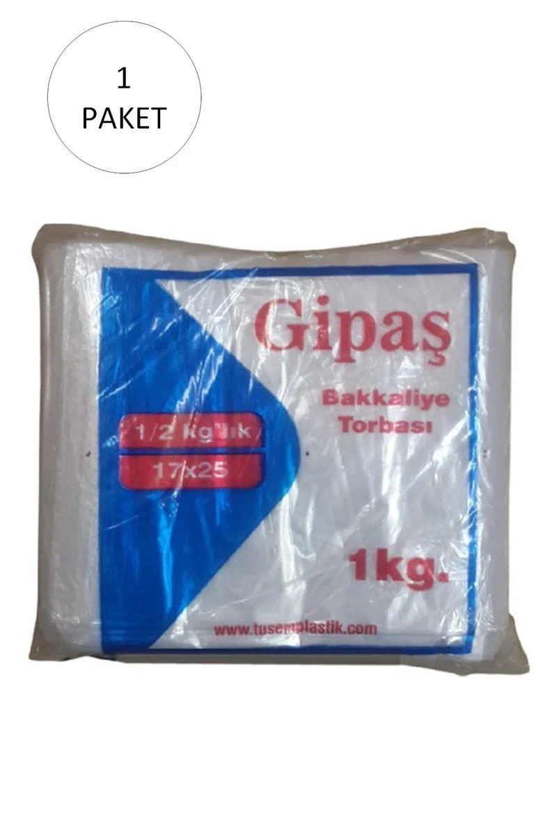Bakkaliye Naylon Torba 1/2 Yarımlık 17x25 cm - 1 kg Paket (Takriben 475 Adet) Fiyatı, Yorumları ve Özellikleri