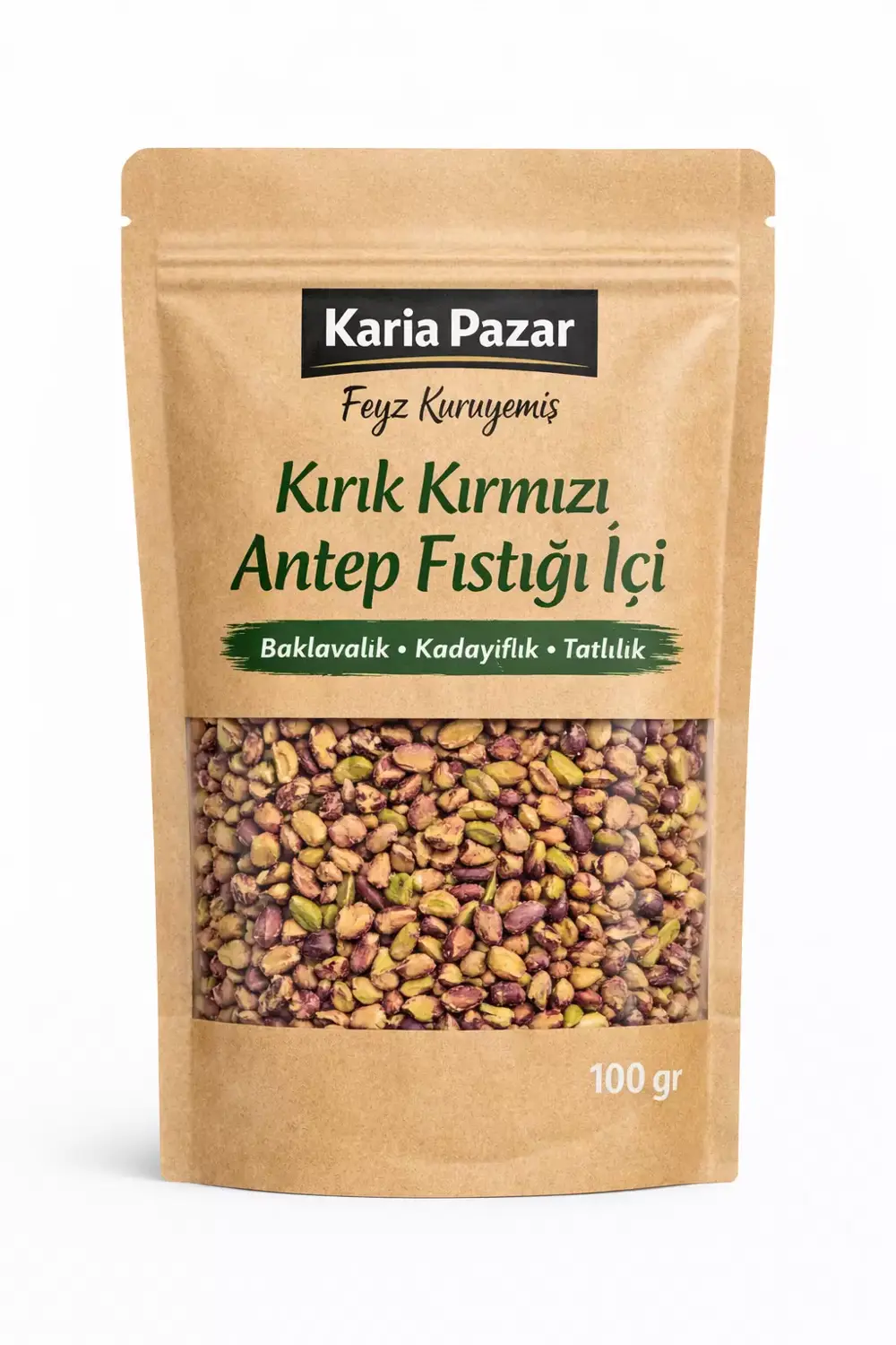 Baklavalık Kırık Kırmızı Antep Fıstığı İçi 100 Gr Tatlılık